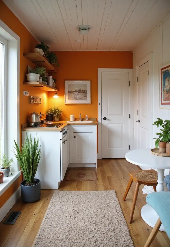 12 Ingenious Tiny House Design Ideas That Maximize Your Space (Space-Saving Interiors #4!) - 11. Color and Texture Play