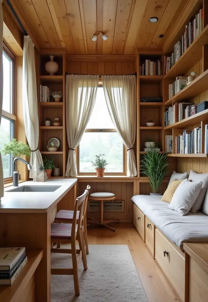12 Ingenious Tiny House Design Ideas That Maximize Your Space (Space-Saving Interiors #4!) - 8. Creative Partitioning