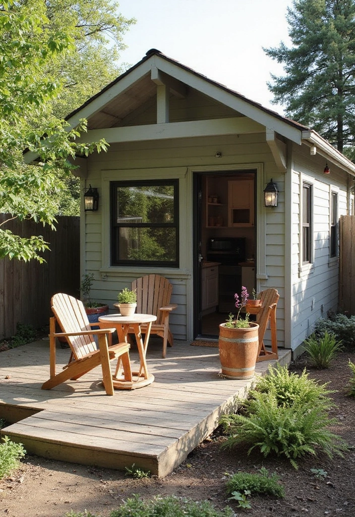15 Genius Tiny House Design Ideas That'll Transform Your Small Space (You Won't Believe #7!) - 12. Outdoor Living Spaces