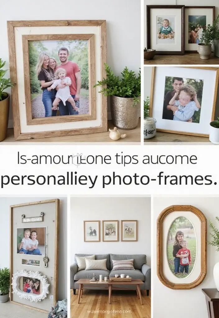 25 Easy DIY Home Decor Projects That'll Transform Your Space (Even Your Kids Can Do #17!) - 19. DIY Photo Frames