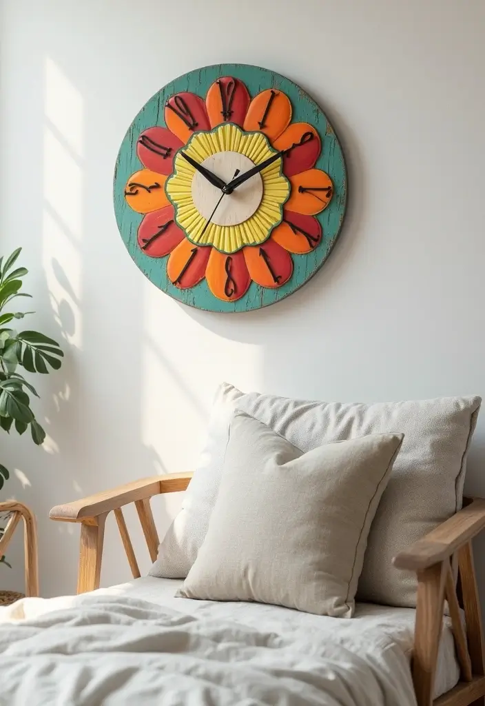 25 Easy DIY Home Decor Projects That'll Transform Your Space (Even Your Kids Can Do #17!) - 20. DIY Wall Clock