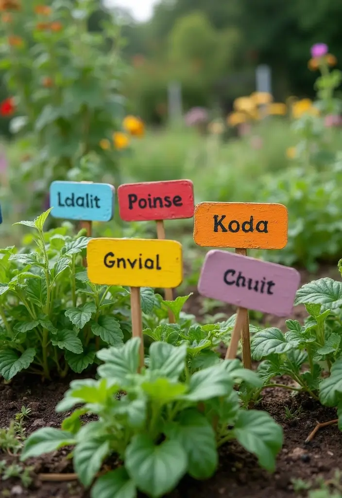 25 Easy DIY Home Decor Projects That'll Transform Your Space (Even Your Kids Can Do #17!) - 23. DIY Garden Markers