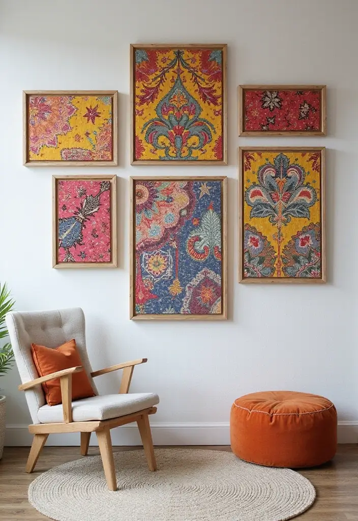 25 Easy DIY Home Decor Projects That'll Transform Your Space (Even Your Kids Can Do #17!) - 4. Fabric Wall Art
