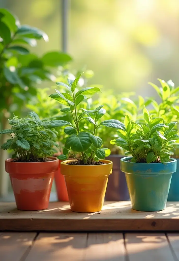 25 Easy DIY Home Decor Projects That'll Transform Your Space (Even Your Kids Can Do #17!) - 6. Hand-Painted Plant Pots