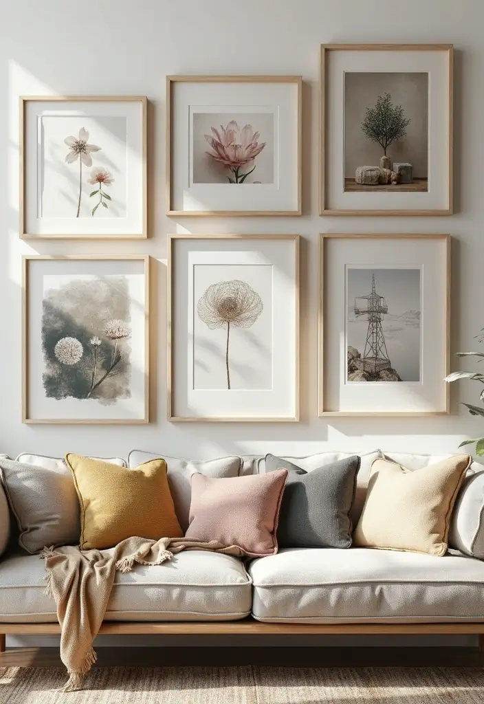 25 Easy DIY Home Decor Projects That'll Transform Your Space (Even Your Kids Can Do #17!) - 8. DIY Gallery Wall