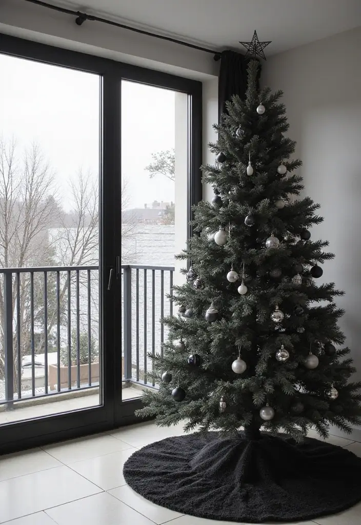 10 Elegant Christmas Trees That Will Transform Your Home into a Winter Wonderland! - 4. Monochrome Magic