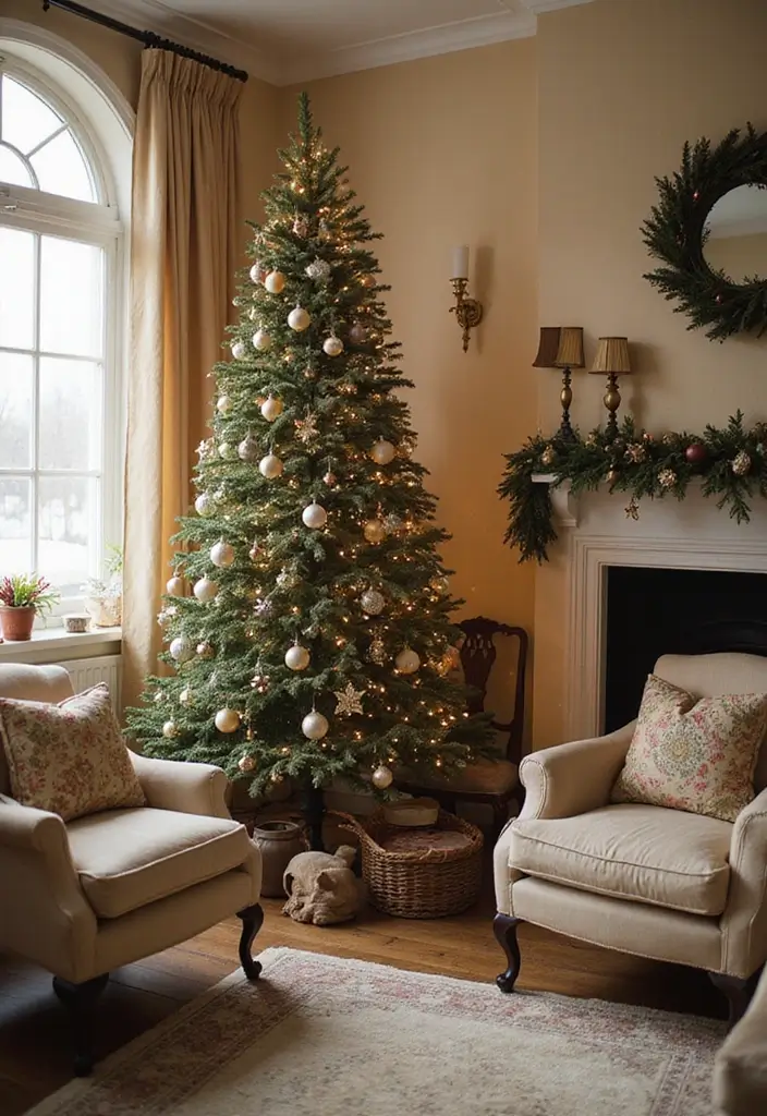 10 Elegant Christmas Trees That Will Transform Your Home into a Winter Wonderland! - 5. Vintage Elegance