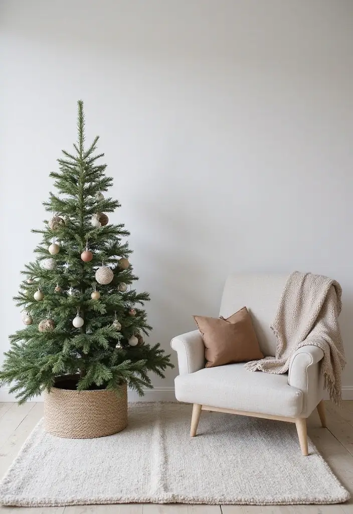 10 Elegant Christmas Trees That Will Transform Your Home into a Winter Wonderland! - 8. Minimalist Scandinavian Style