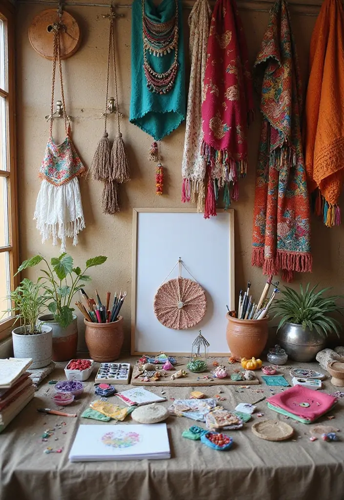 15 Bohemian Home Decor Ideas That'll Turn Your Space Into a Boho Oasis (#3 Is a Must-Try!) - 15. Artistic DIY Projects