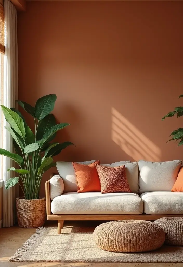 15 Bohemian Home Decor Ideas That'll Turn Your Space Into a Boho Oasis (#3 Is a Must-Try!) - 2. Earthy Tones with a Splash of Color