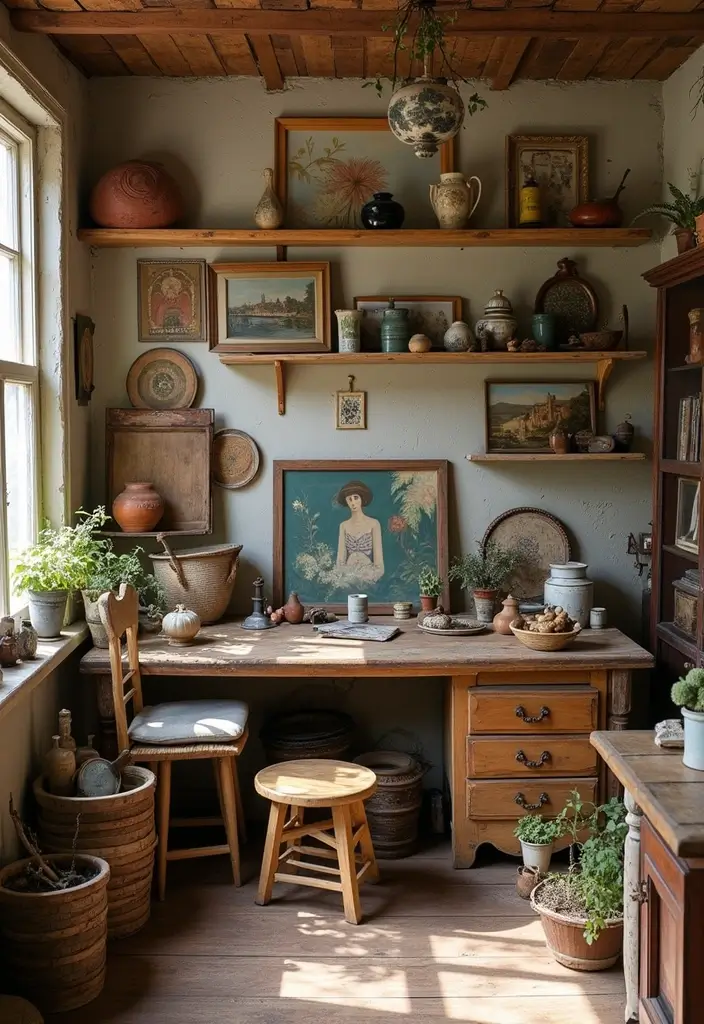 15 Bohemian Home Decor Ideas That'll Turn Your Space Into a Boho Oasis (#3 Is a Must-Try!) - 6. Vintage and Thrifted Finds