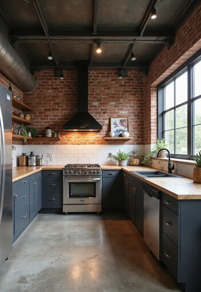 10 Elegant Kitchen Designs That Will Make You Fall in Love with Cooking Again! - 6. Contemporary Industrial Style 1