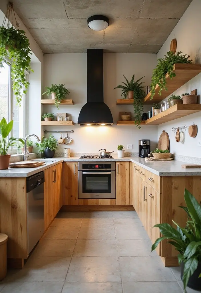 10 Elegant Kitchen Designs That Will Make You Fall in Love with Cooking Again! - 9. Eco-Friendly Design 1