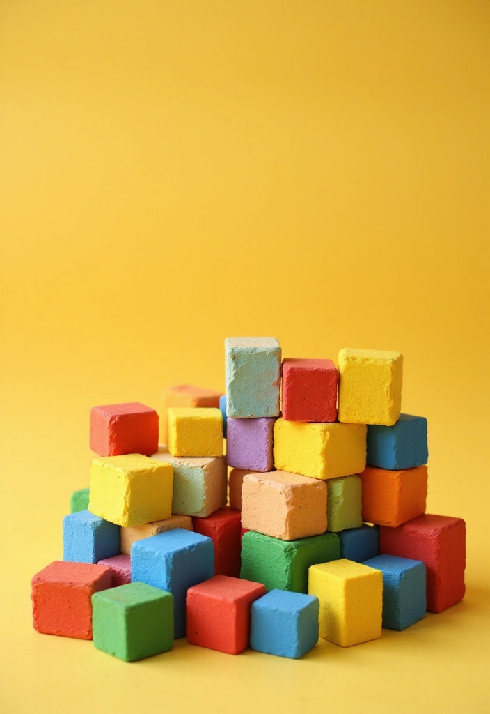 15 Ingenious DIY Decor Projects That Look Professionally Styled (On a Shoestring!) - 12. Colorful Wooden Blocks 1