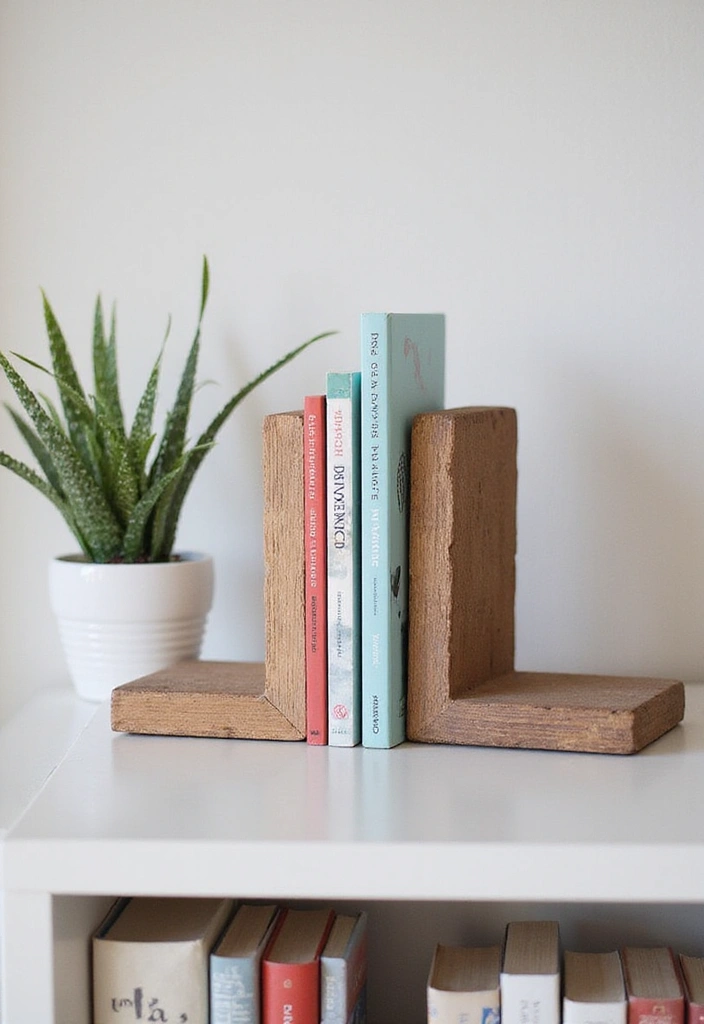 15 Ingenious DIY Decor Projects That Look Professionally Styled (On a Shoestring!) - 14. Decorative Book Ends 1