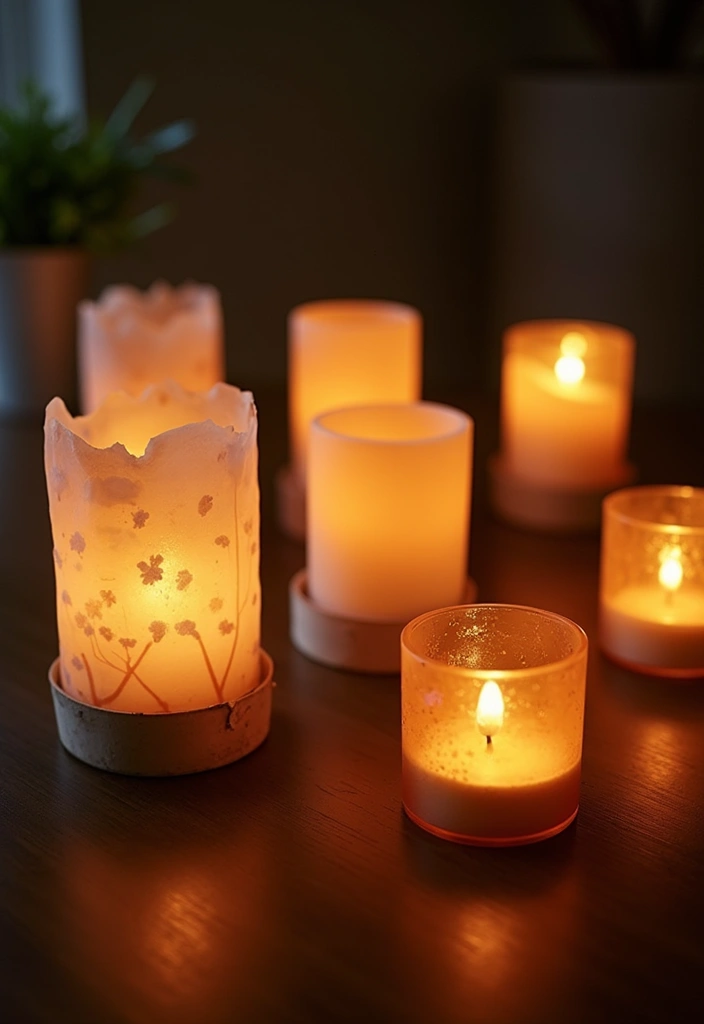 15 Ingenious DIY Decor Projects That Look Professionally Styled (On a Shoestring!) - 15. Unique Candle Holders 1
