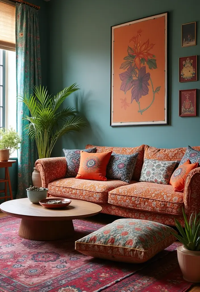 20 Stunning Living Room Decor Ideas That Will Transform Your Space Instantly! - 16. Mixing Patterns 1