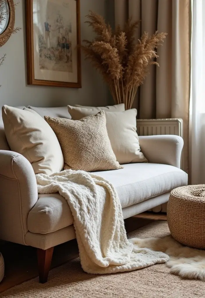 20 Stunning Living Room Decor Ideas That Will Transform Your Space Instantly! - 2. Layered Textures 1