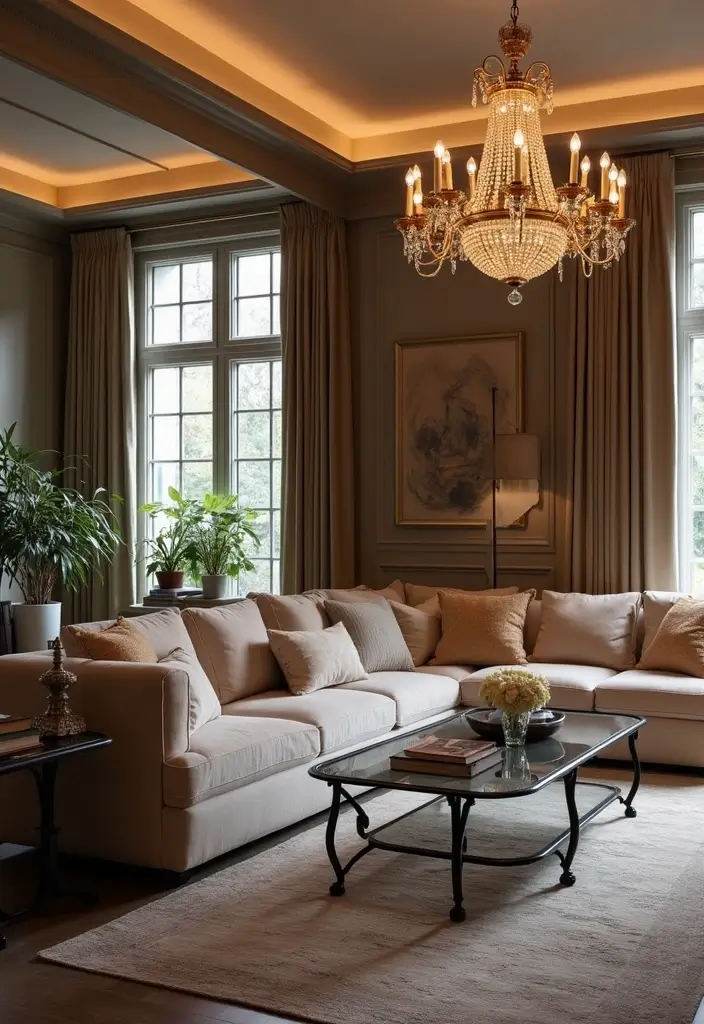 20 Stunning Living Room Decor Ideas That Will Transform Your Space Instantly! - 3. Statement Lighting 1