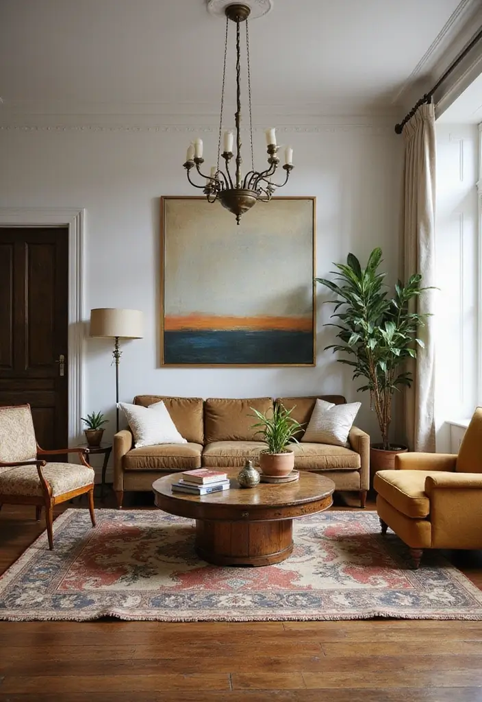 20 Stunning Living Room Decor Ideas That Will Transform Your Space Instantly! - 6. Vintage Finds 1