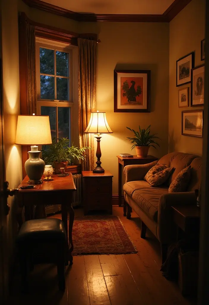 21 Stunning Tiny Home Decor Ideas That Will Transform Your Space! - 17. Warm Lighting Fixtures