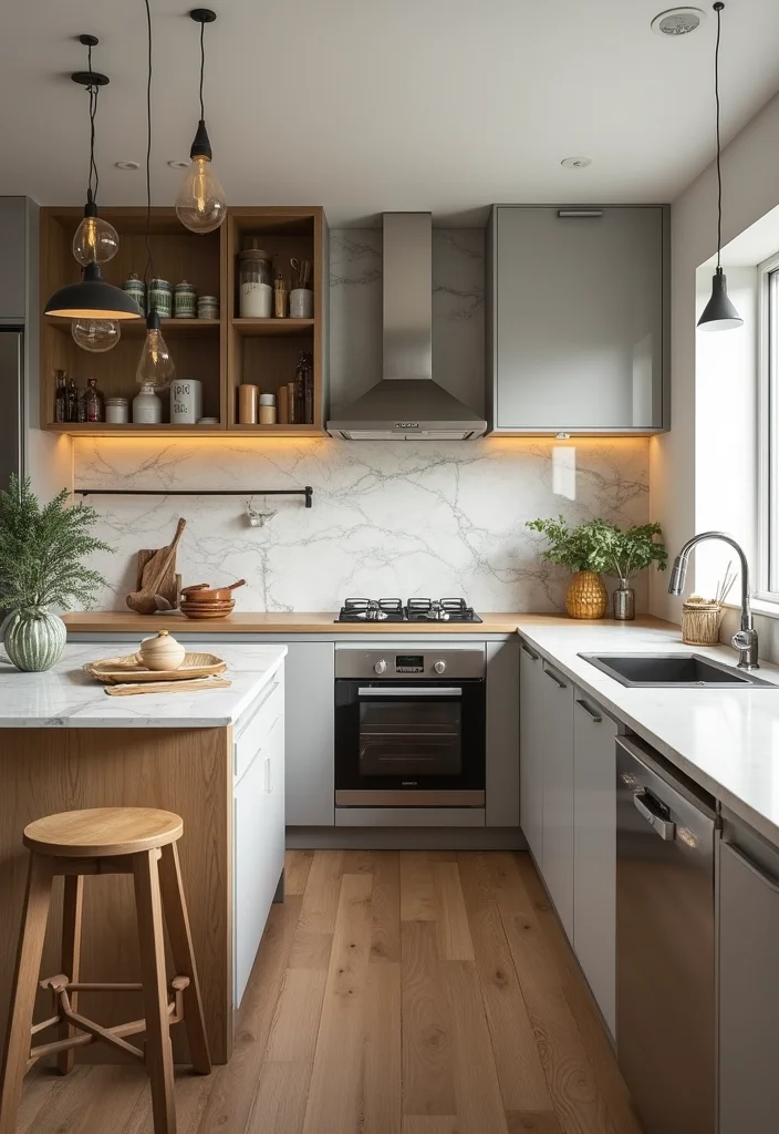 21 Stylish Tiny Kitchen Designs That Prove Small Can Be Fabulous! - 19. Multi-Use Spaces: Kitchen Dining Combo