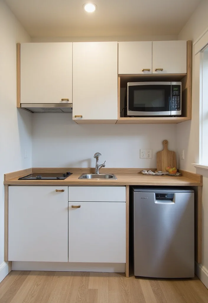 21 Stylish Tiny Kitchen Designs That Prove Small Can Be Fabulous! - 9. Compact Appliances: Smart Choices