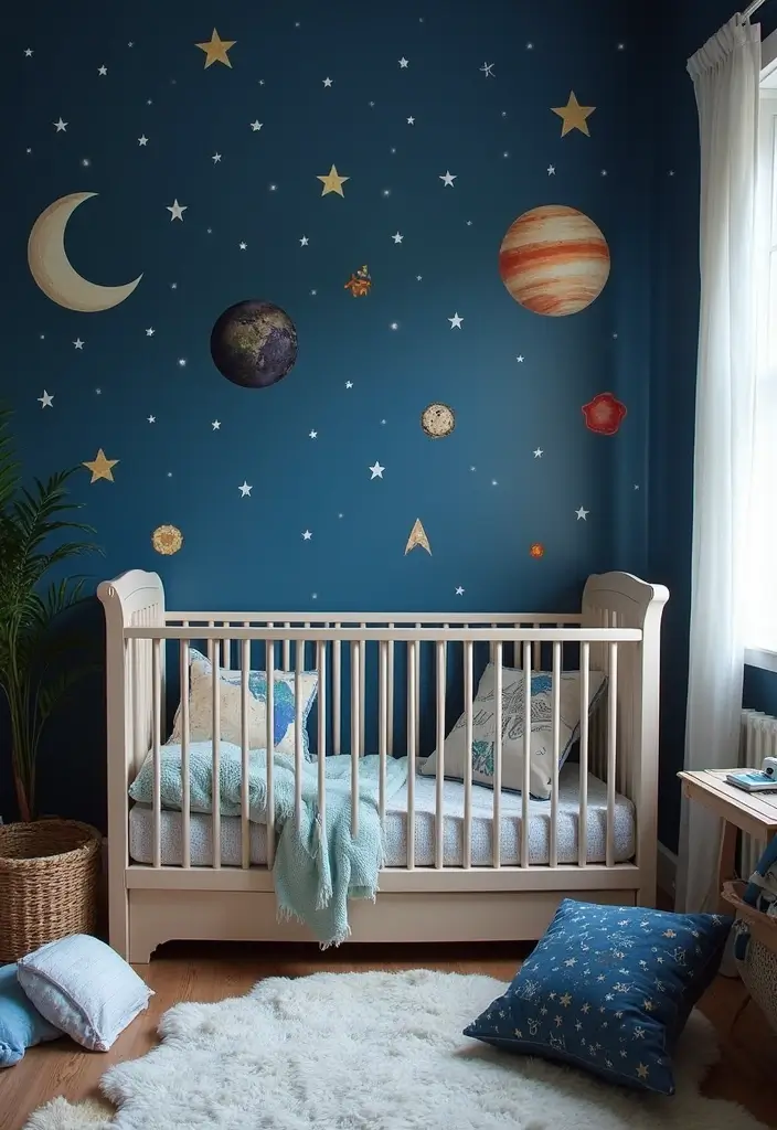25 Adorable Nursery Room Inspirations That'll Make You Want to Have a Baby NOW! - 11. Space Explorer 1