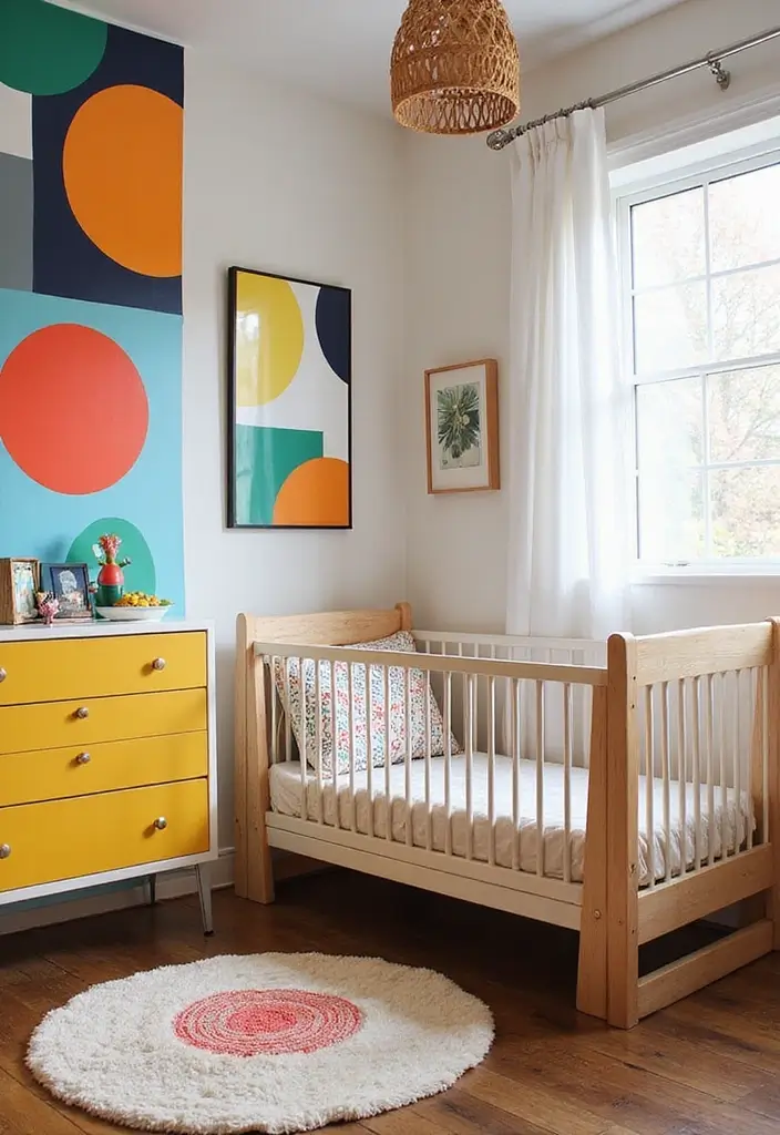 25 Adorable Nursery Room Inspirations That'll Make You Want to Have a Baby NOW! - 19. Artistic and Abstract 1