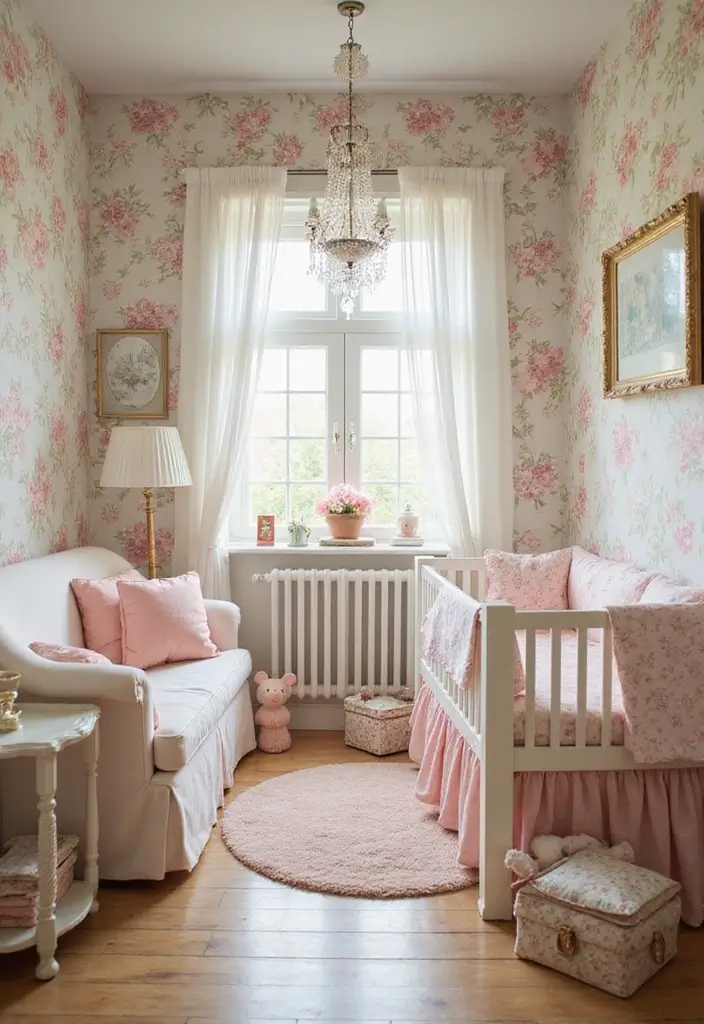 25 Adorable Nursery Room Inspirations That'll Make You Want to Have a Baby NOW! - 20. Vintage Floral 1