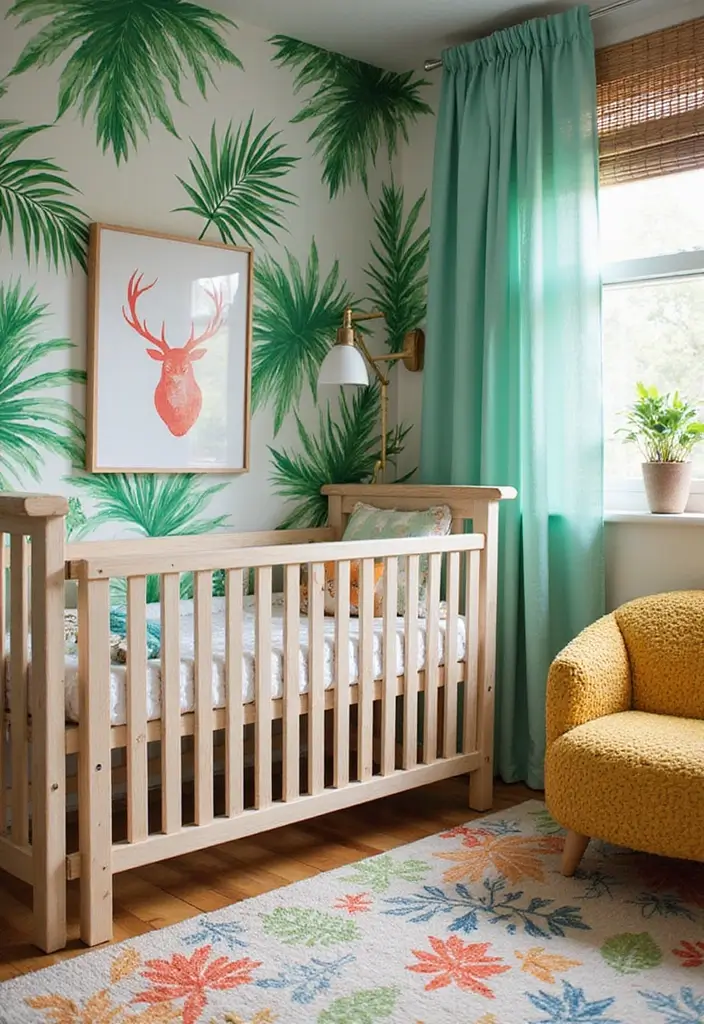25 Adorable Nursery Room Inspirations That'll Make You Want to Have a Baby NOW! - 23. Tropical Vibes 1