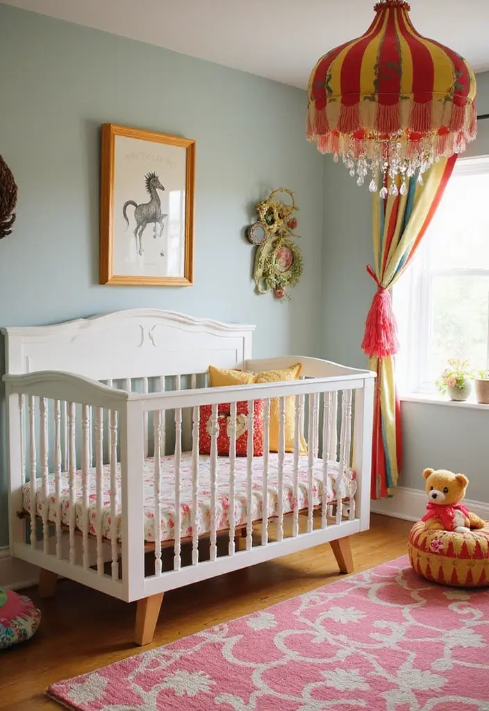 25 Adorable Nursery Room Inspirations That'll Make You Want to Have a Baby NOW! - 5. Colorful Circus Theme 1