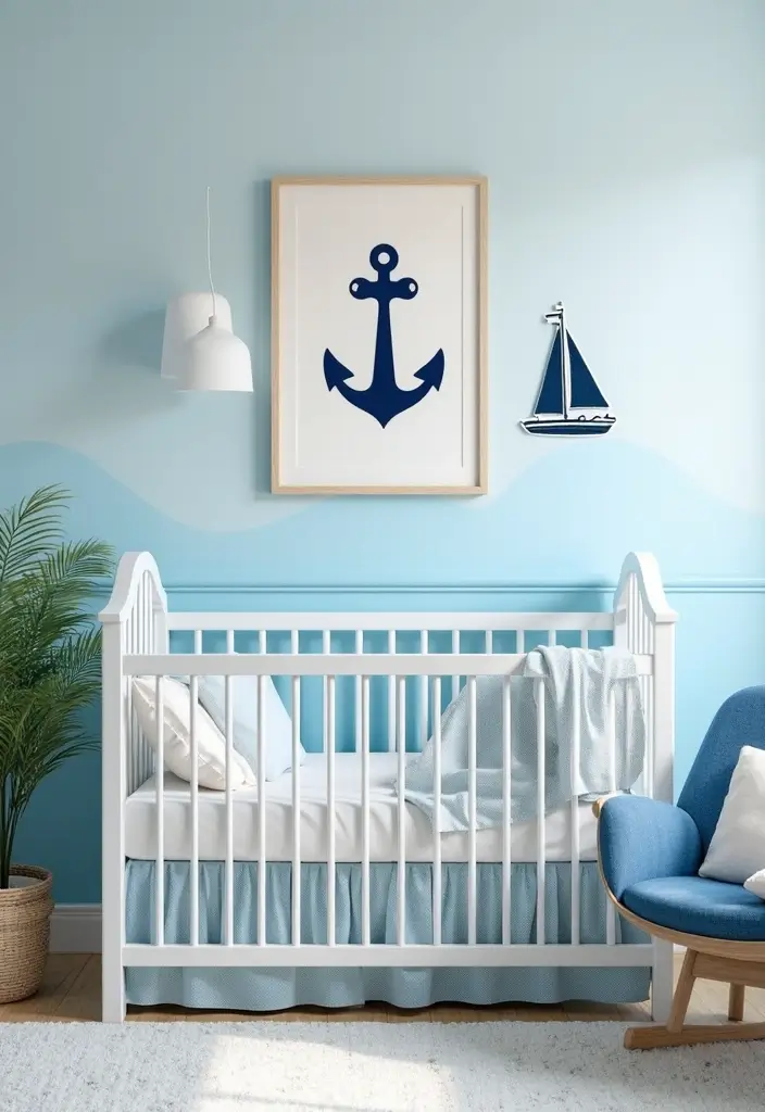 25 Adorable Nursery Room Inspirations That'll Make You Want to Have a Baby NOW! - 6. Nautical Adventure 1