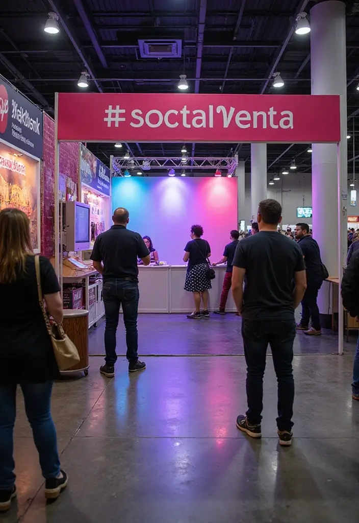 Transform Your 10x10 Vendor Booth Layout into a Showstopper (You'll Love #3!) - 10. Engage on Social Media 1