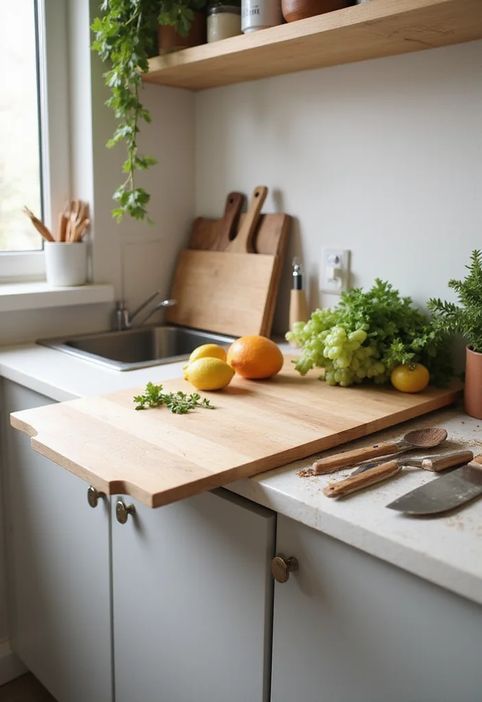 15 Stunning Wooden Cutting Boards Perfect for Your Tiny Home Kitchen (You Won't Believe #7!) - 5. Foldable Convenience 1