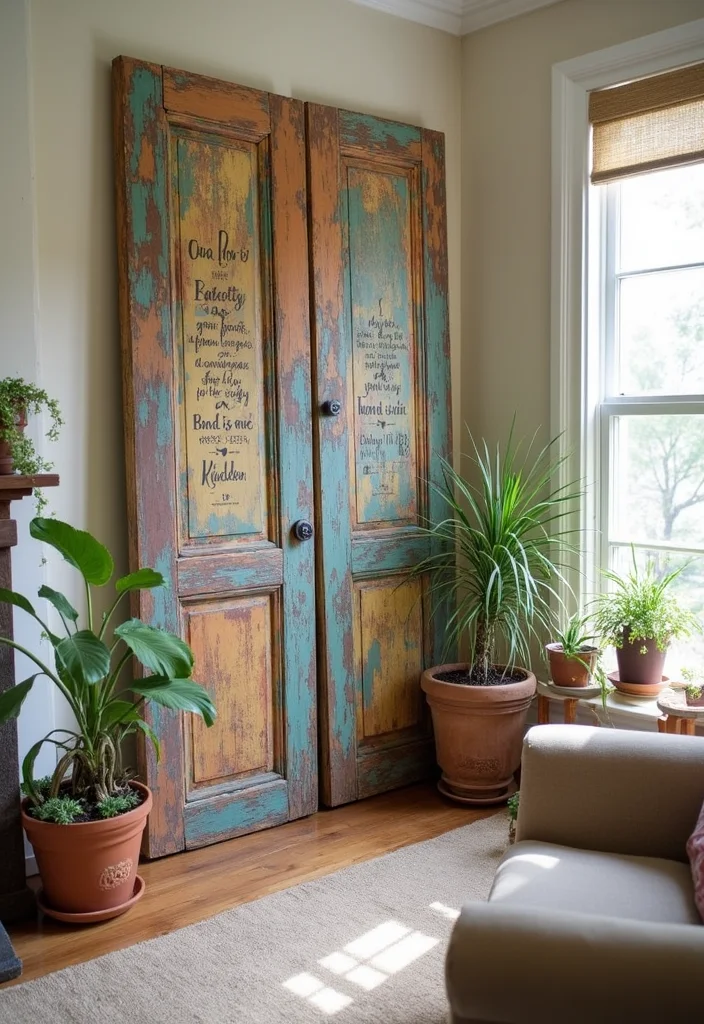 15 Vintage Wall Decor Ideas That'll Make Your Tiny Home Feel Timeless! - 10. Upcycled Art 1