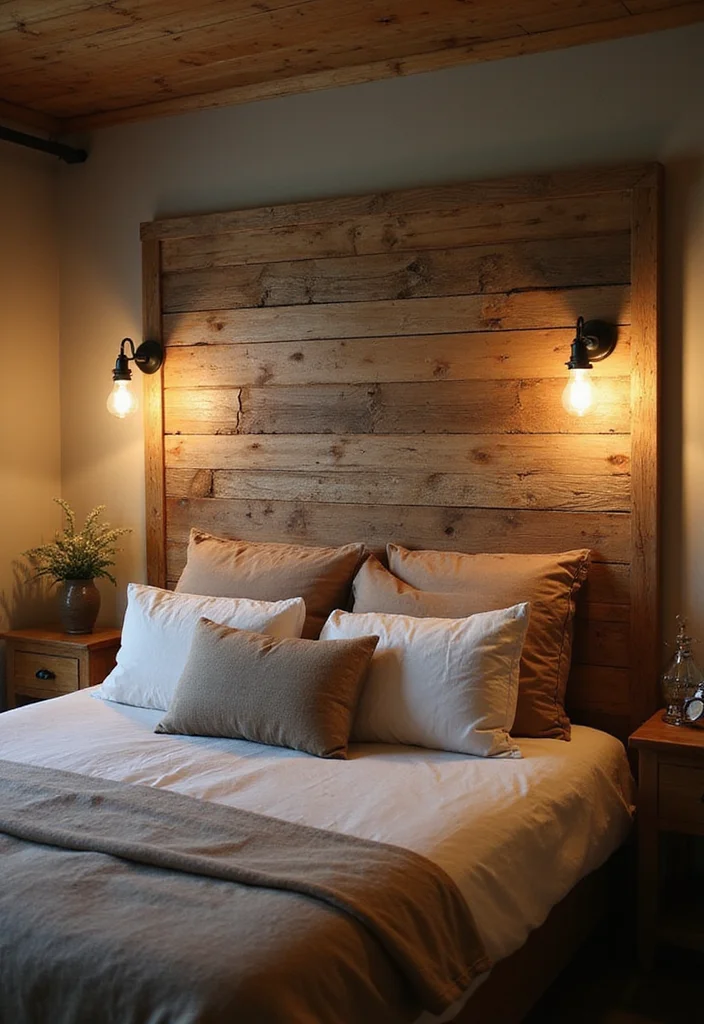 15 Vintage Wall Decor Ideas That'll Make Your Tiny Home Feel Timeless! - 13. Rustic Wood Accents 1