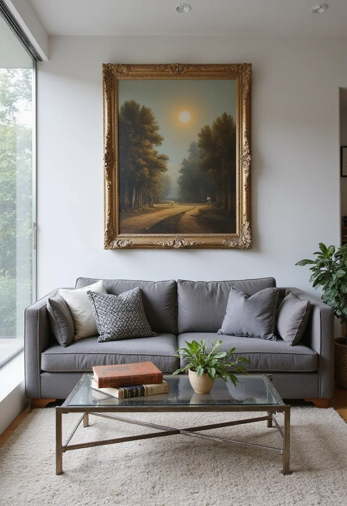 12 Vintage Wall Art Tips That Will Elevate Your Interior Design Game (Don't Miss #9!) - 2. Mix Vintage with Modern 1