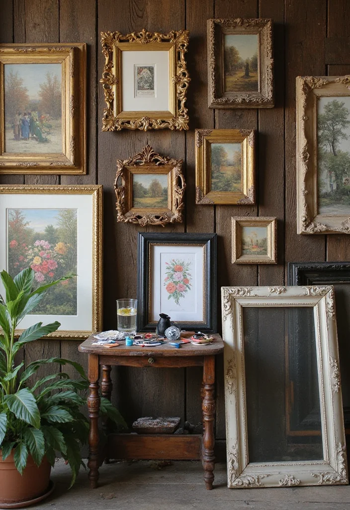 12 Vintage Wall Art Tips That Will Elevate Your Interior Design Game (Don't Miss #9!) - 6. Use Unique Frames 1