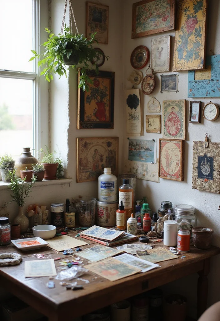 12 Vintage Wall Art Tips That Will Elevate Your Interior Design Game (Don't Miss #9!) - 8. Opt for DIY Art 1