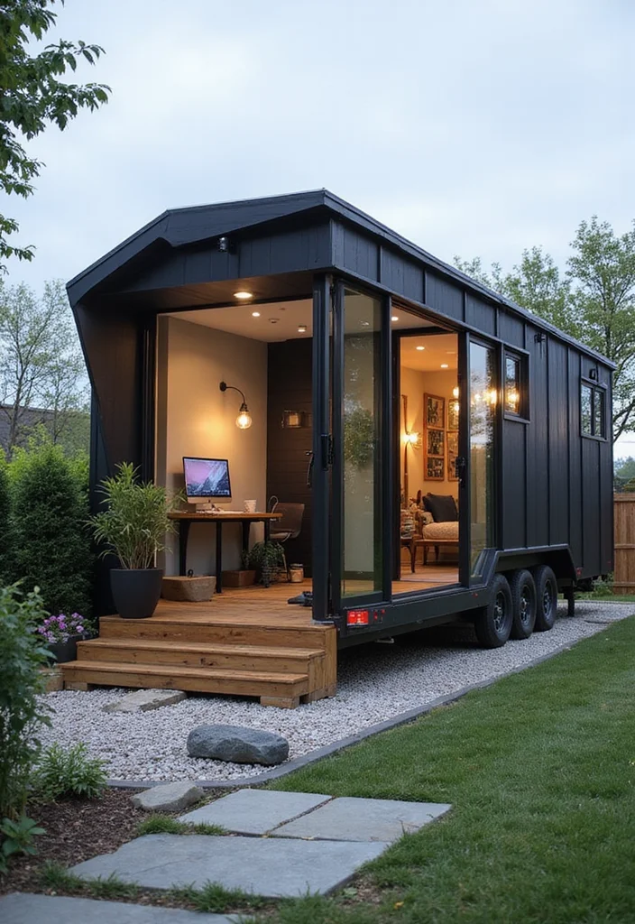 15 Stunning Tiny Home Designs That Prove Less Is More (Wait Until You See #3!) - 14. The Smart Tiny Home: Technology Meets Living 1