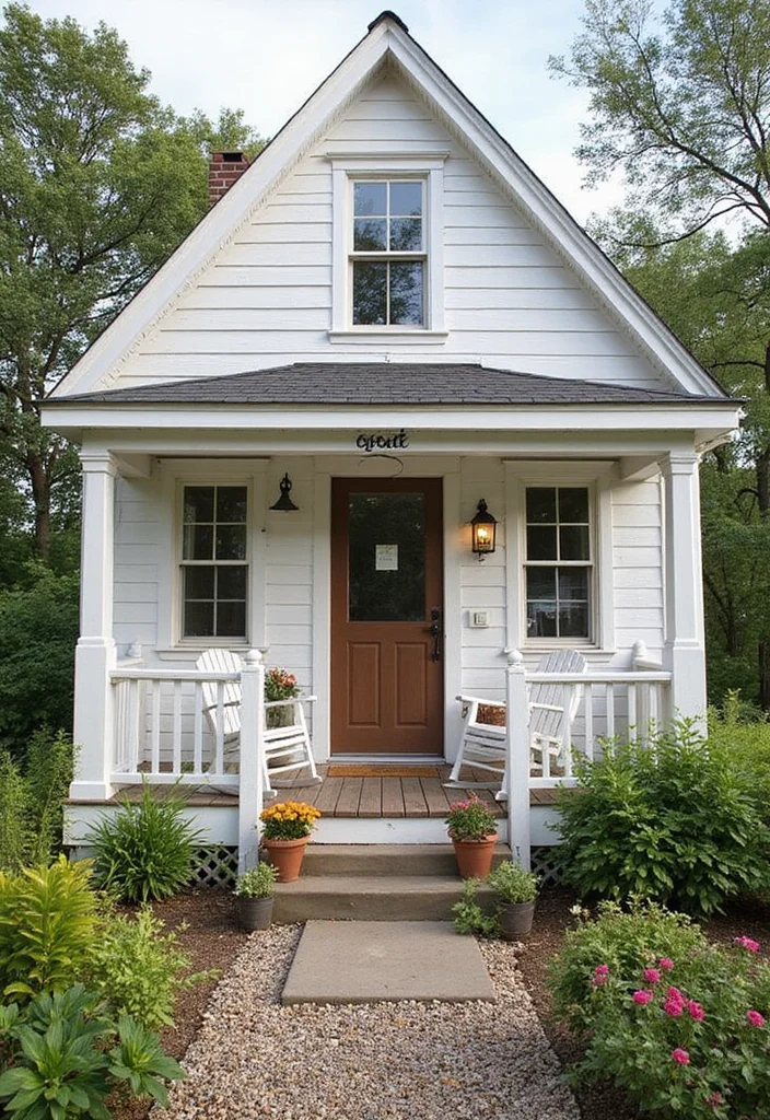 15 Stunning Tiny Home Exteriors That Will Make You Jealous of Their Curb Appeal! - 11. Farmhouse Charm 1