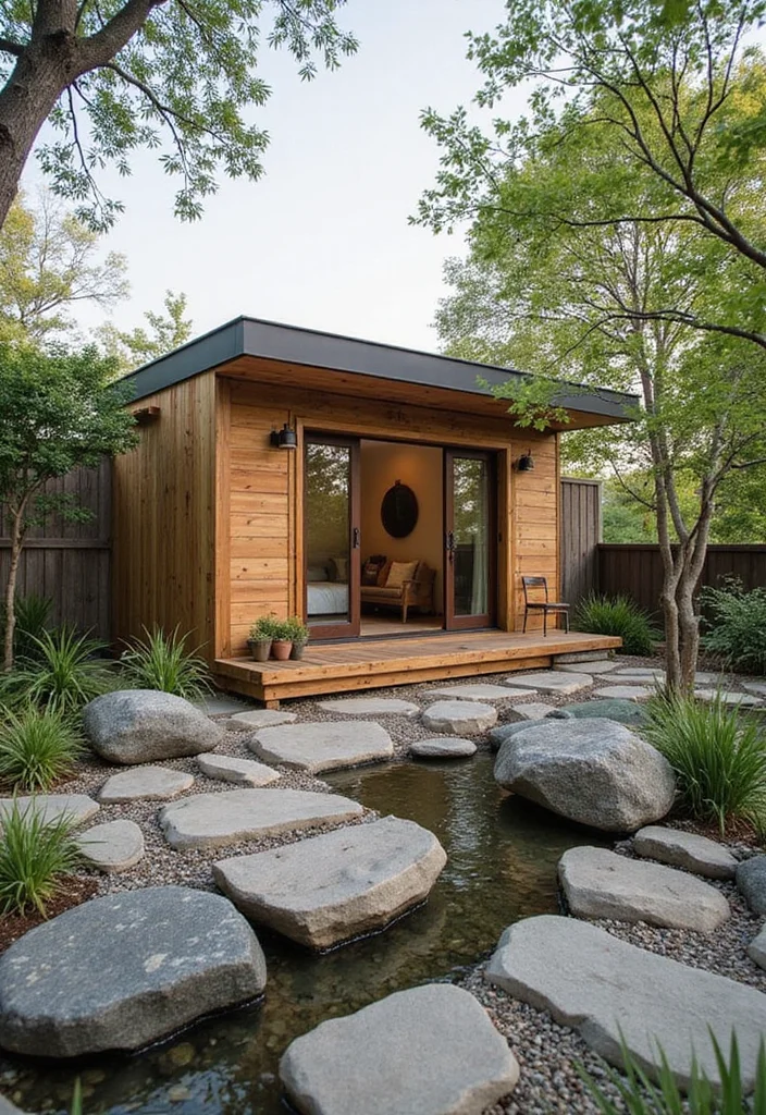 15 Stunning Tiny Home Exteriors That Will Make You Jealous of Their Curb Appeal! - 14. Zen-Inspired 1