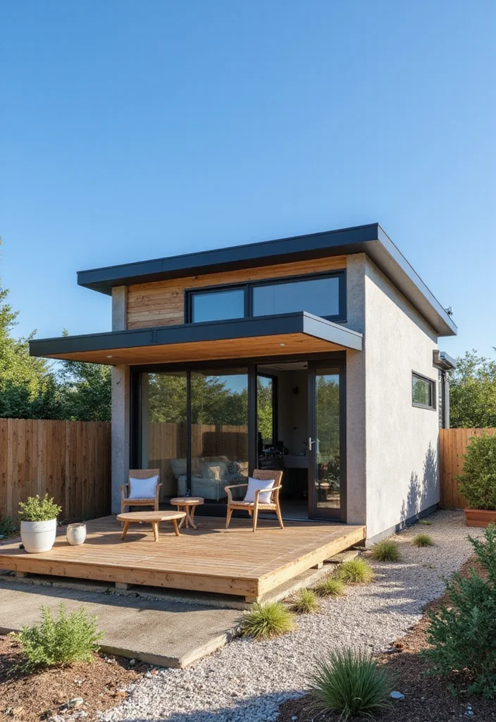 15 Stunning Tiny Home Exteriors That Will Make You Jealous of Their Curb Appeal! - 2. Modern Minimalist 1