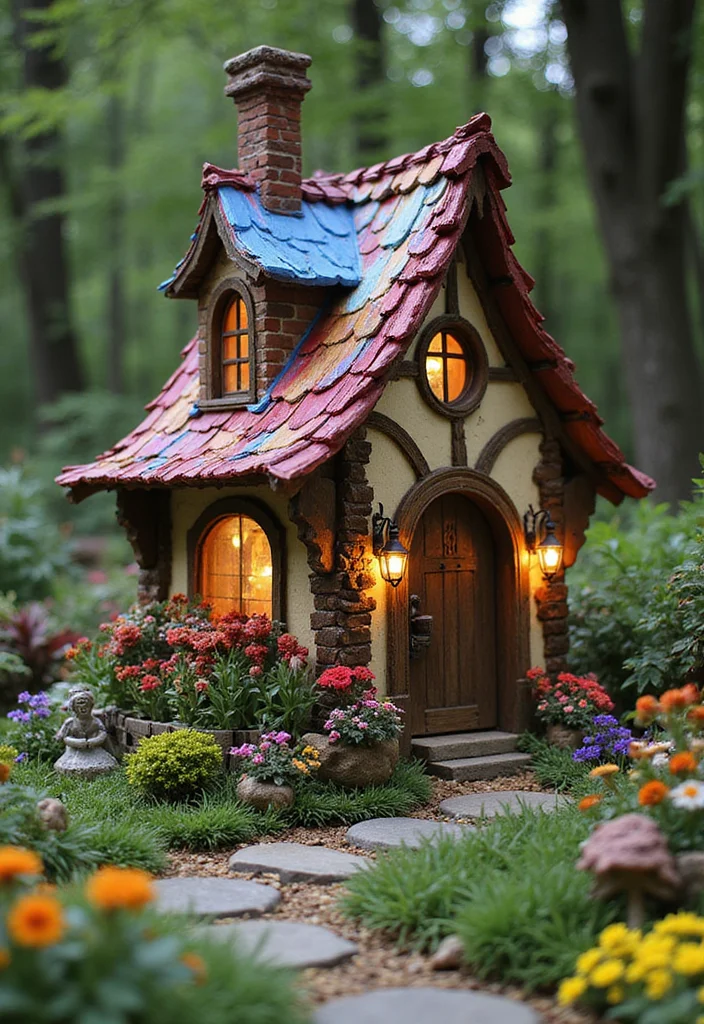 15 Stunning Tiny Home Exteriors That Will Make You Jealous of Their Curb Appeal! - 5. Whimsical Fairy Tale 1