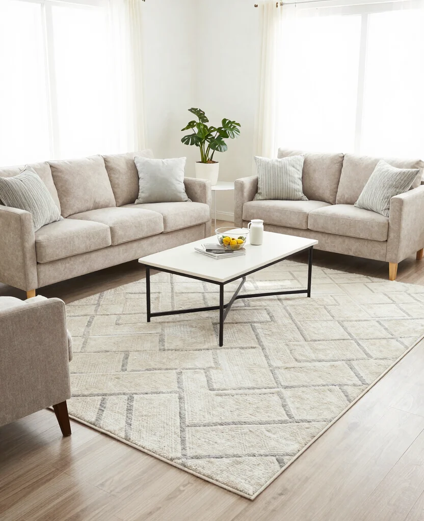 10 Genius Small Space Decor Solutions to Maximize Every Inch of Your Tiny Home - 6. Clever Use of Rugs: Define Your Spaces 1