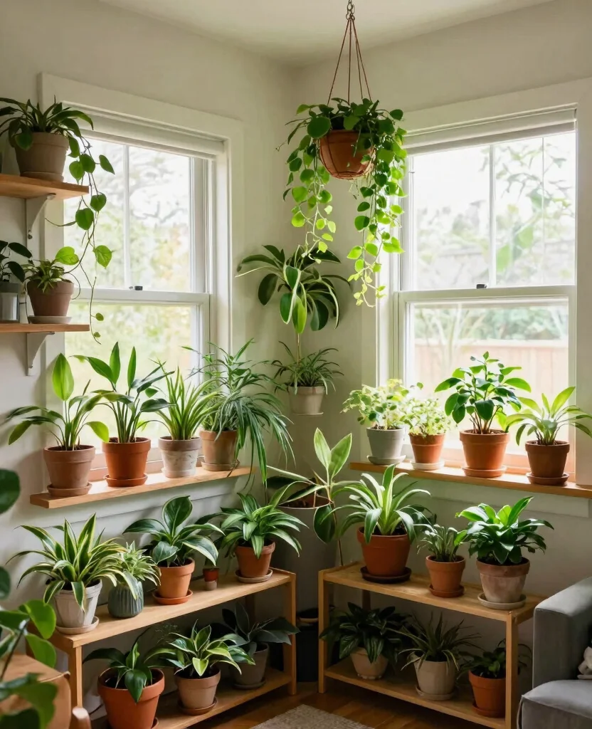 10 Genius Small Space Decor Solutions to Maximize Every Inch of Your Tiny Home - 9. Indoor Plants: Bringing Life Indoors 1
