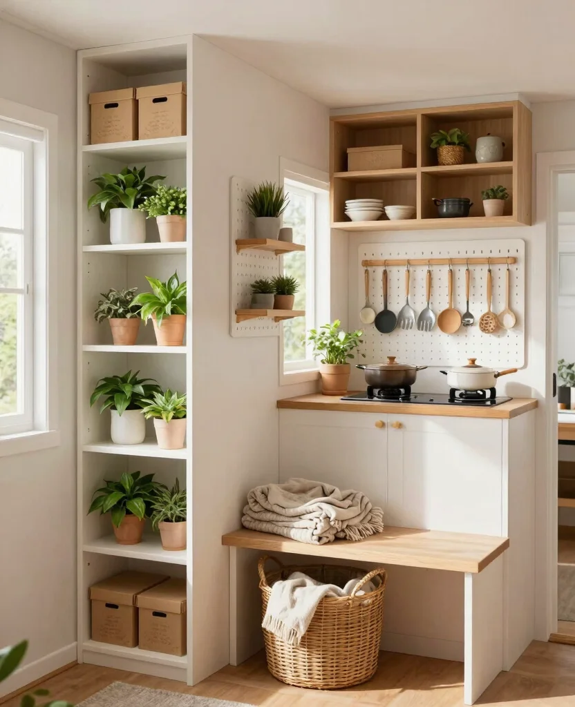 10 Inspiring Minimalist Home Ideas for Cozy Tiny Living Spaces - 2. Smart Storage Solutions 1