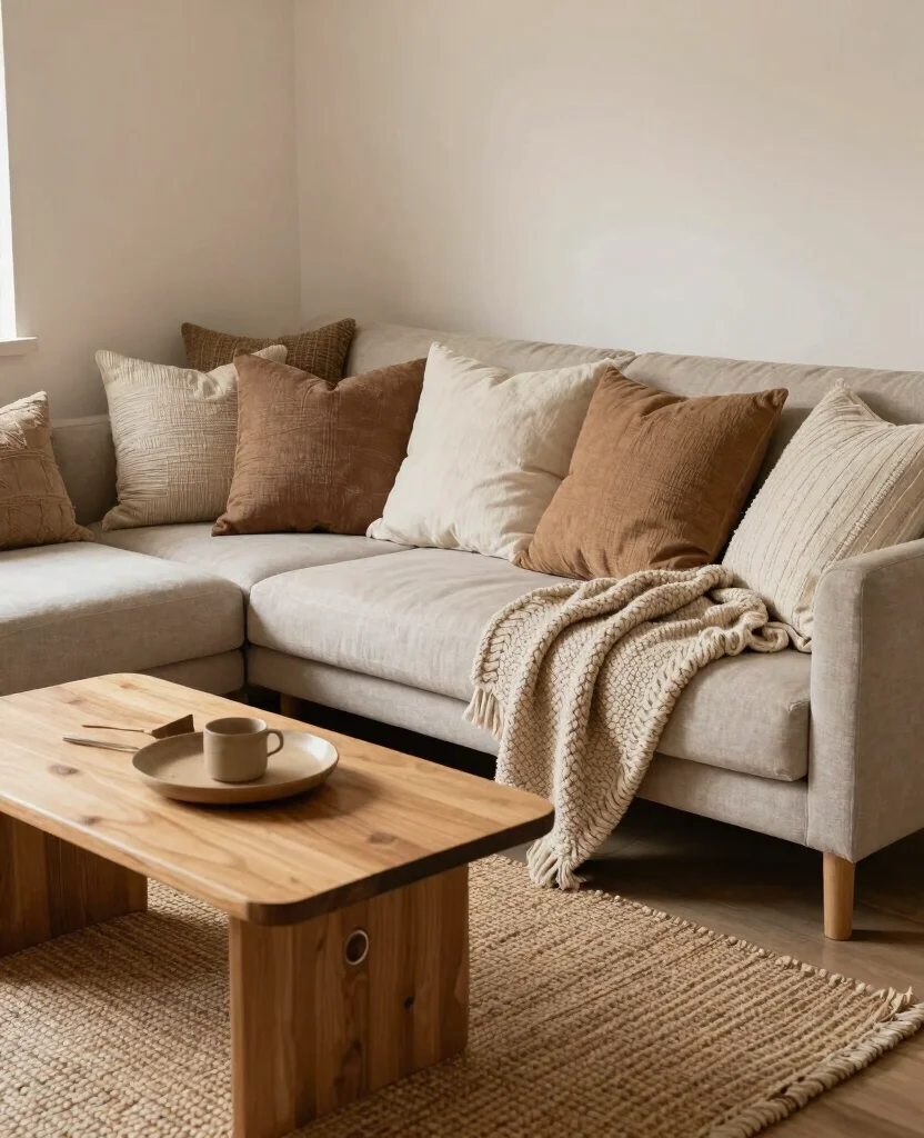 10 Inspiring Minimalist Home Ideas for Cozy Tiny Living Spaces - 9. Textured Elements 1