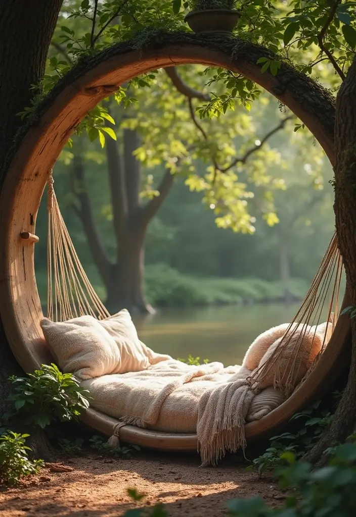 10 Jaw-Dropping Outdoor Living Spaces Makeovers That Transform Your Backyard Overnight - 9. Relaxing Hammock Nook 1